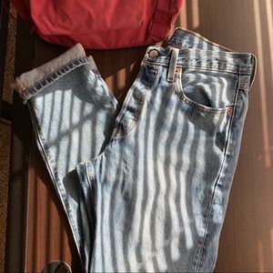 high waisted levi’s 501 skinny jeans